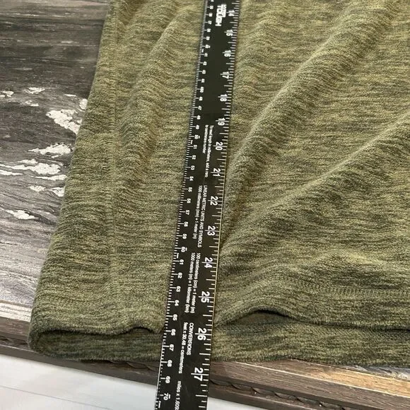 Eddie Bauer Mens Sweater Large Pullover Sweater Pockets Zip Pocket Green - Picture 7 of 9